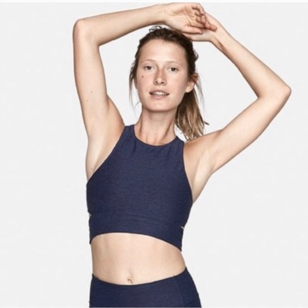 Women's Navy Blue Crop Top